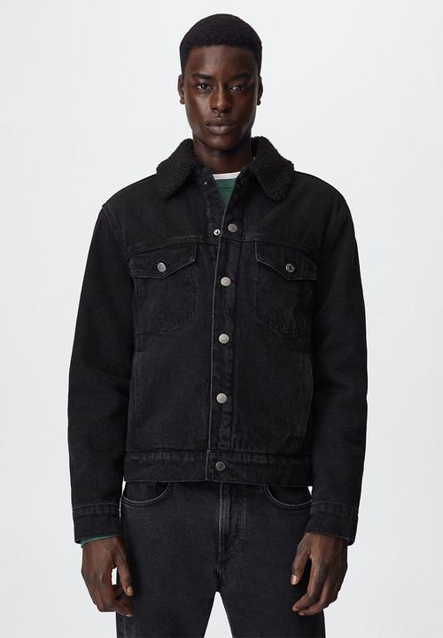 MANGO - Jacket wasp - black denim