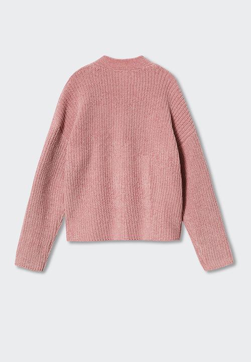 MANGO - Cardigan  souffle3 - light pink