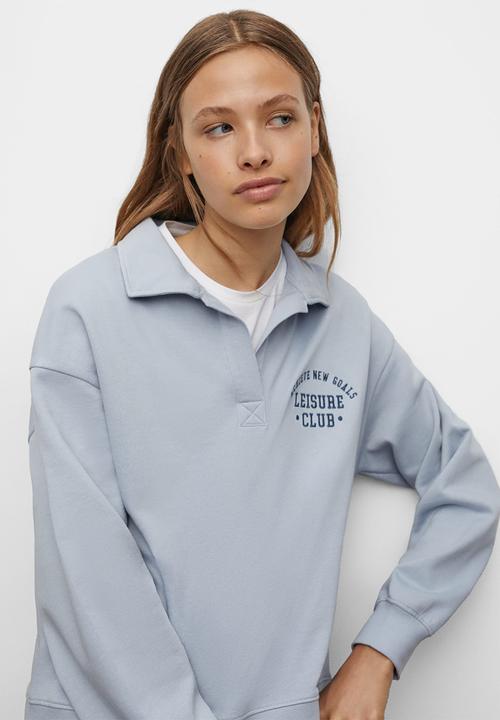 MANGO - Sweatshirt  polo - light blue