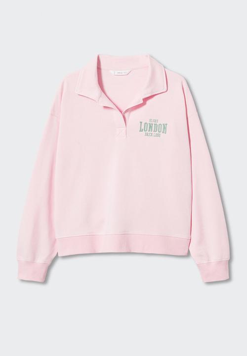 MANGO - Sweatshirt  polo - light pink