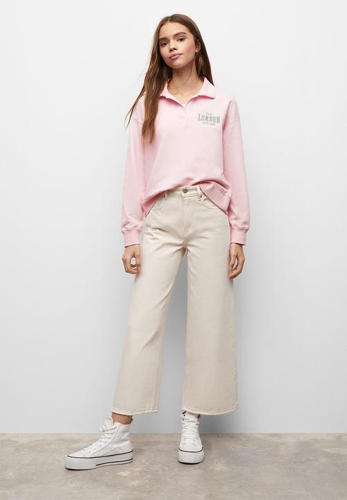 MANGO - Sweatshirt  polo - light pink