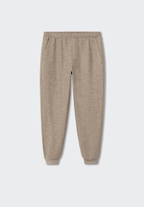 MANGO - Textured luxxe jogger - beige