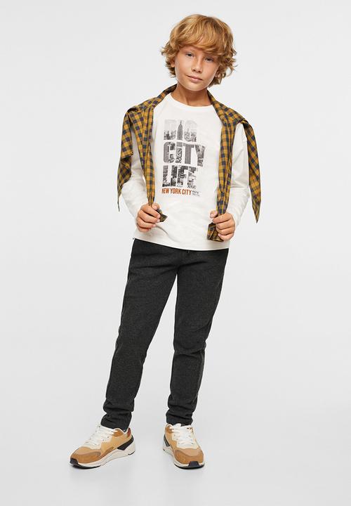 MANGO - T-shirt  city - white