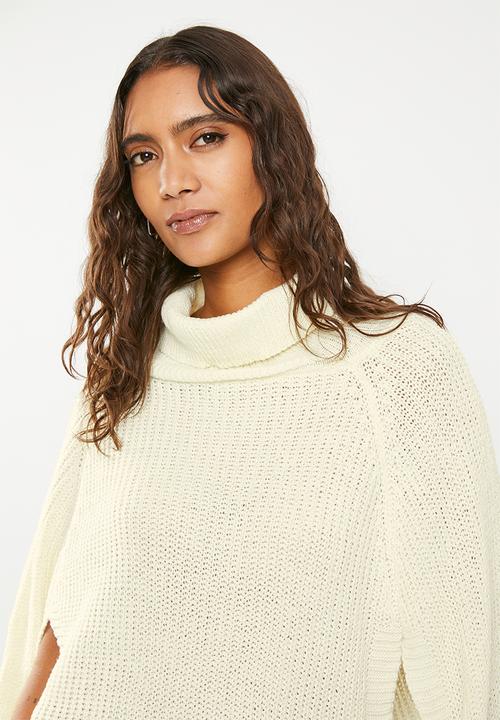 dailyfriday - Knitwear cape - ecru