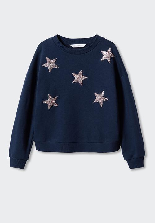 MANGO - Sweatshirt stars - navy