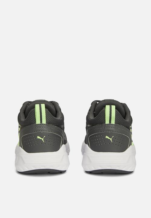 PUMA - All-day active jr - shadow gray-fizzy lime-puma black