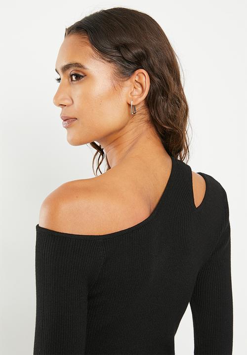 dailyfriday - Cut out shoulder top - black