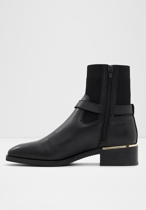 ALDO - Franina leather boot - black