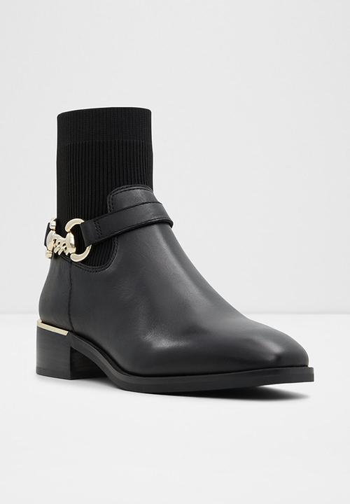 ALDO - Franina leather boot - black