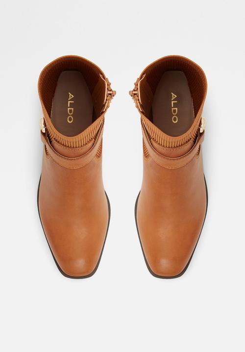 ALDO - Franina leather boot - medium brown
