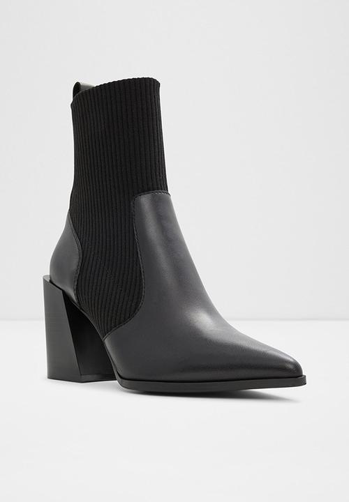 ALDO - Ganina leather boot - black