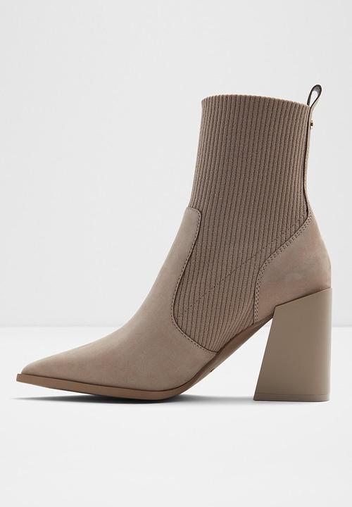 ALDO - Ganina leather boot - open grey