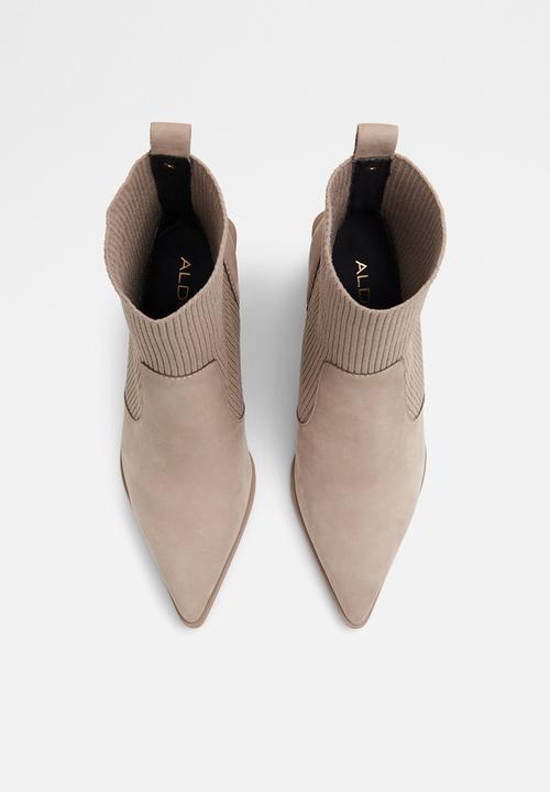 ALDO - Ganina leather boot - open grey