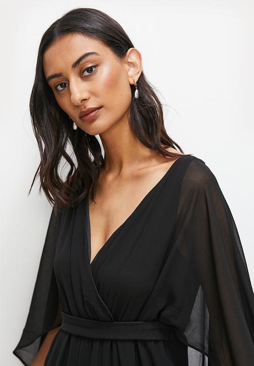 edit - Cape jumpsuit - black
