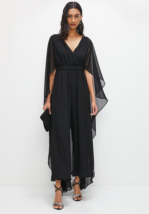 edit - Cape jumpsuit - black
