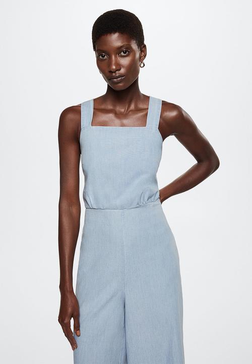 MANGO - One-piece suit nim-h - open blue