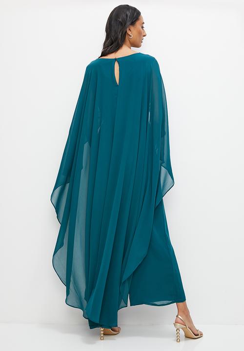 edit - Cape jumpsuit - moroccan blue