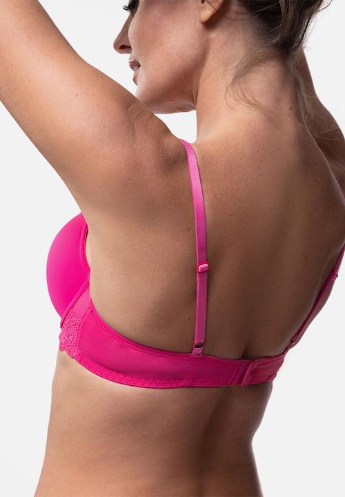 DORINA - Estelle 2 pack light padded demi - pink & black