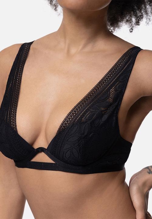 DORINA - Astrid light padded plunge bra - black