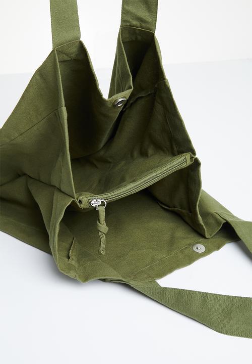 MANGO - Cotton shopper bag - brown