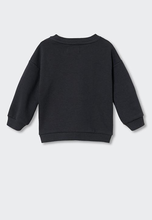 MANGO - sweatshirt mbubbleb - charcoal