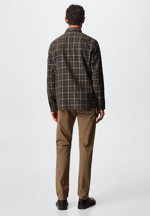 MANGO - Short cantu - brown