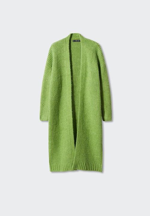 MANGO - Cardigan jirafe - medium green
