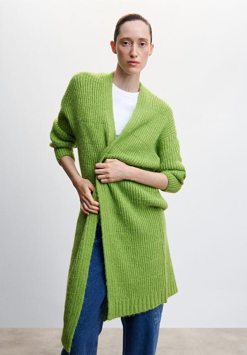 MANGO - Cardigan jirafe - medium green