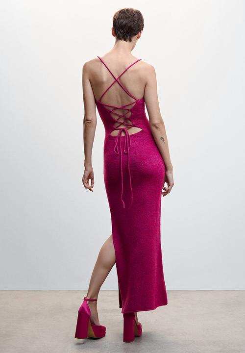 MANGO - Dress berry - bright pink