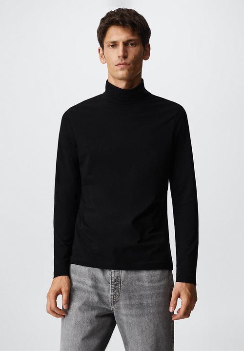 MANGO - T-shirt luton - black