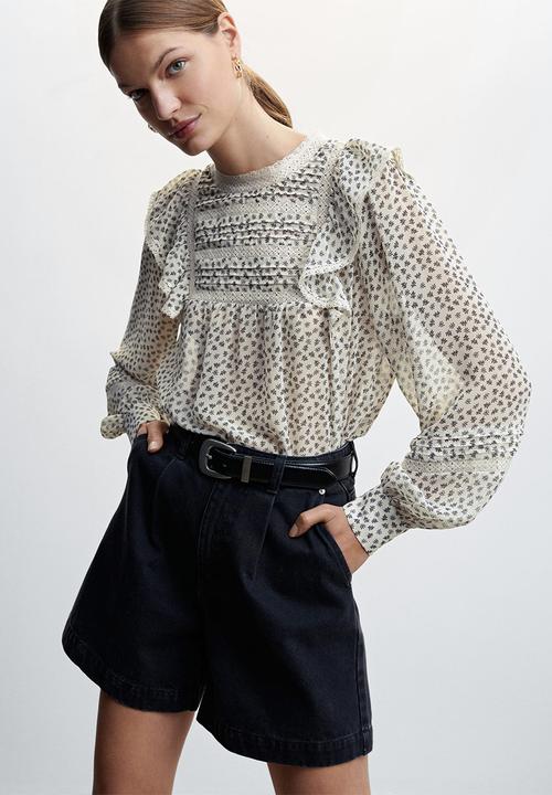 MANGO - Blouse oslo - neutral