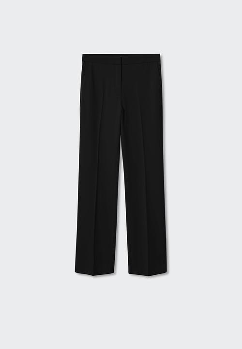 MANGO - Trousers smoking - black