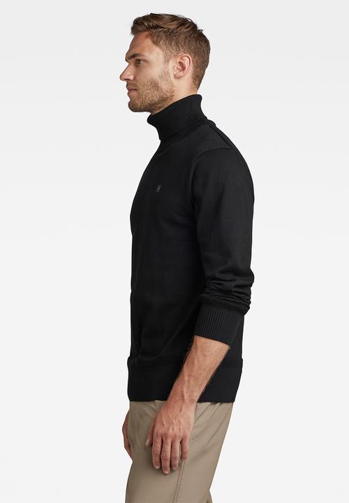G-STAR - Premium core turtle knit - dk black