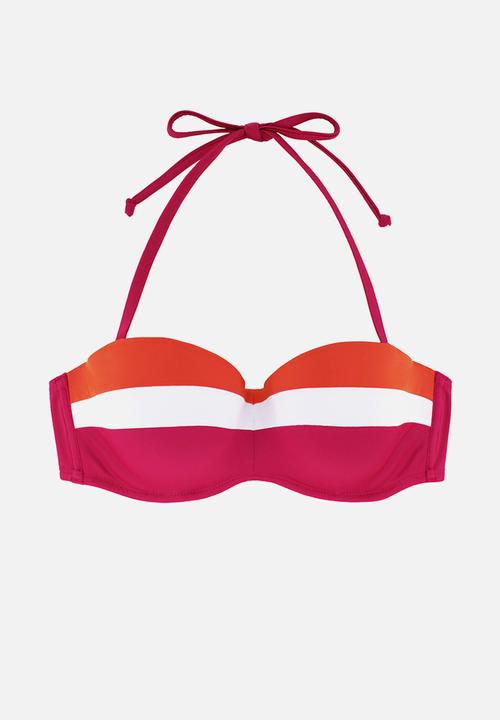 DORINA - Lawaki light padded bandeau bikini top - multi 