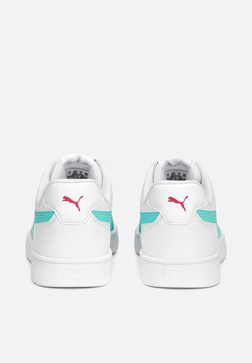 PUMA - Puma caven jr - puma white-mint-glowing pink