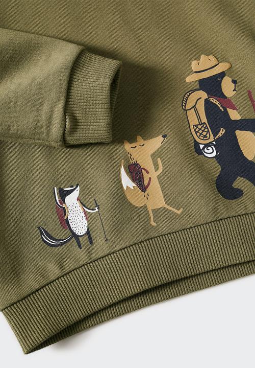 MANGO - Sweatshirt team - beige & khaki