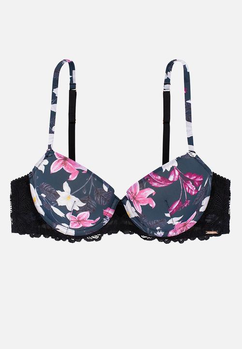 DORINA - Magnolia push up balcony bra - ink