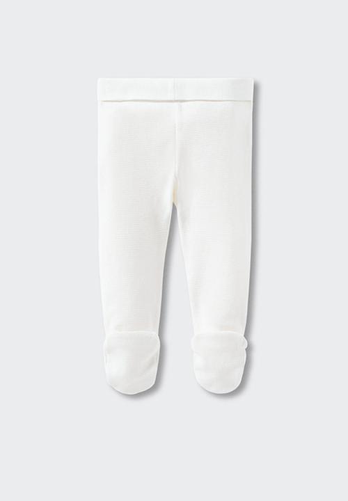 MANGO - Trousers monroe - white
