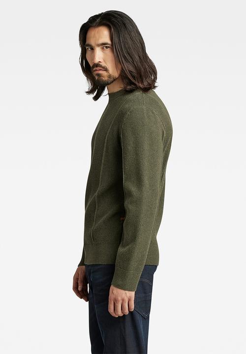 G-STAR - Structure r knit - dk green