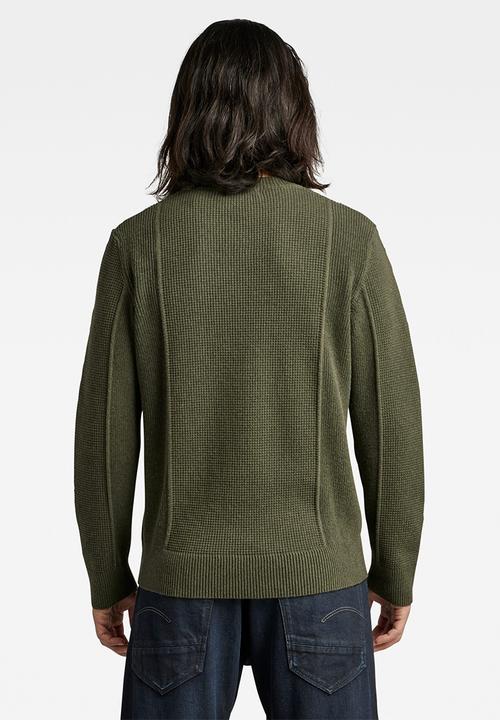 G-STAR - Structure r knit - dk green