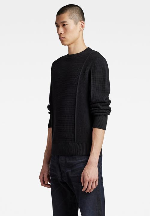 G-STAR - Structure r knit - dk black