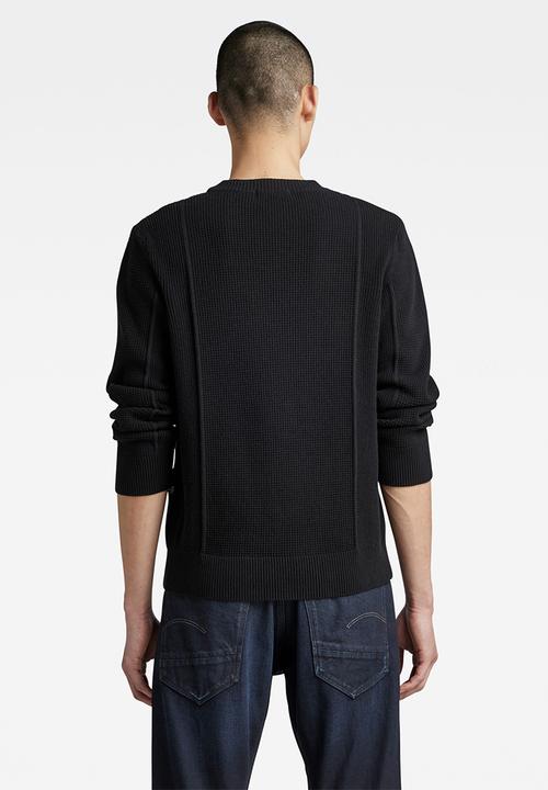 G-STAR - Structure r knit - dk black