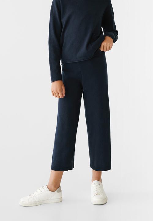 MANGO - Trousers  jon3 - navy