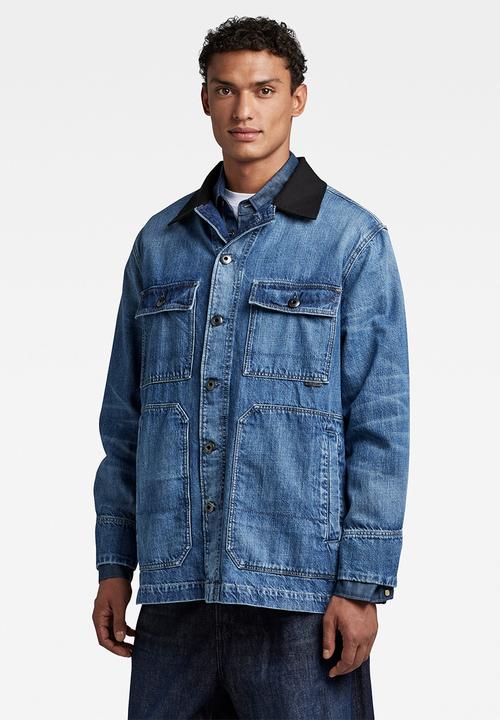 G-STAR - Ev chore workwear jacket - faded waterfront