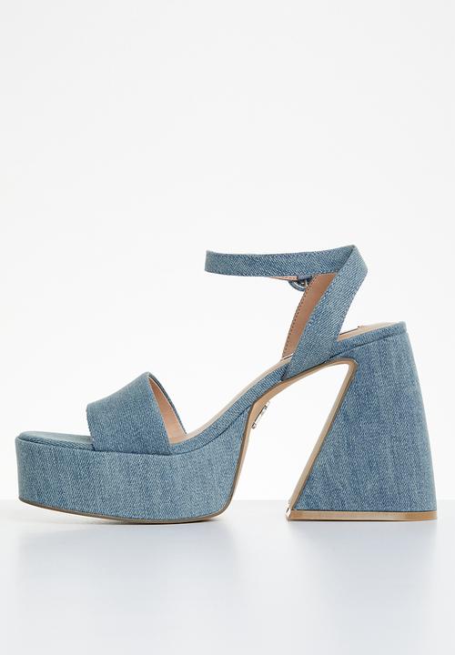 Steve Madden - Paysin platform heel - blue denim
