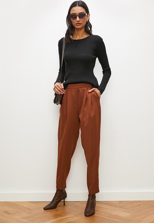 edit - Classic tapered trouser - fired brick