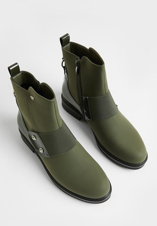 Miss Black - Radar 2 ankle boot - olive