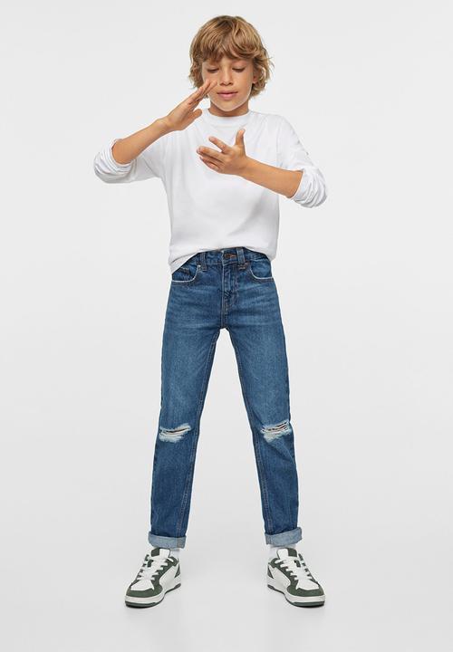 MANGO - Jeans dad - blue