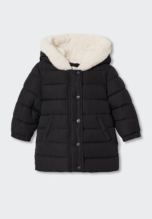 MANGO - Anorak julong - black
