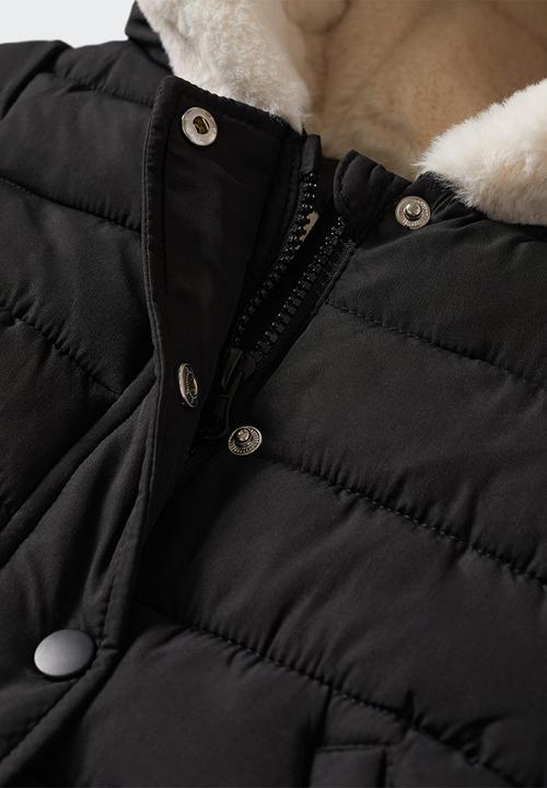 MANGO - Anorak julong - black